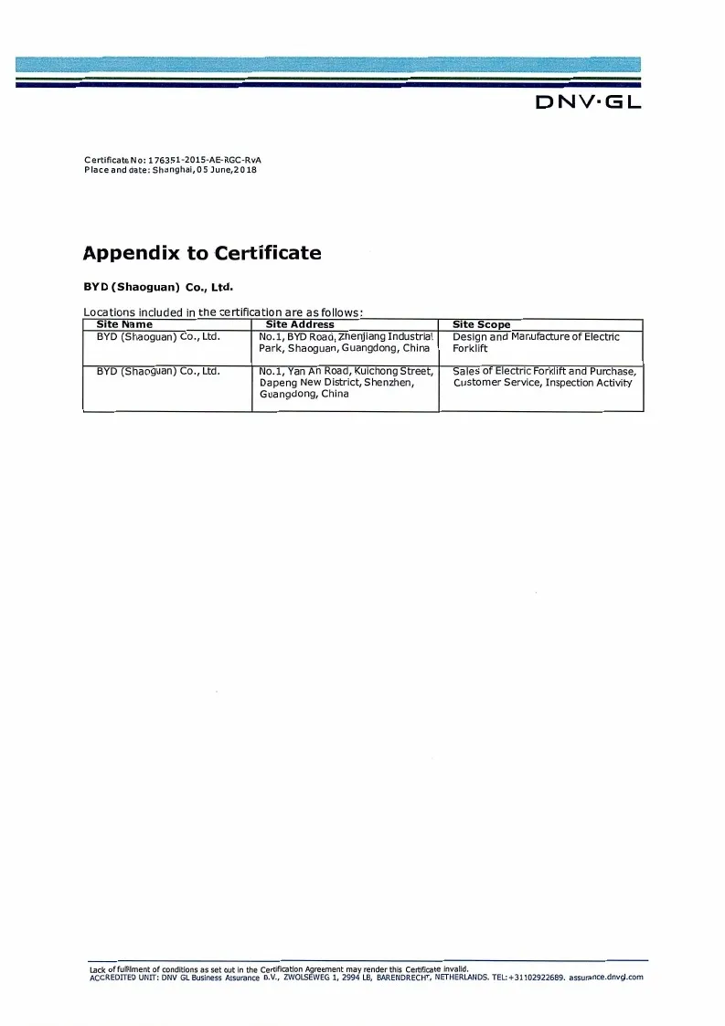 Сертификат системы менеджмента качества - ISO14001: 2015 (английский)(фигура1)